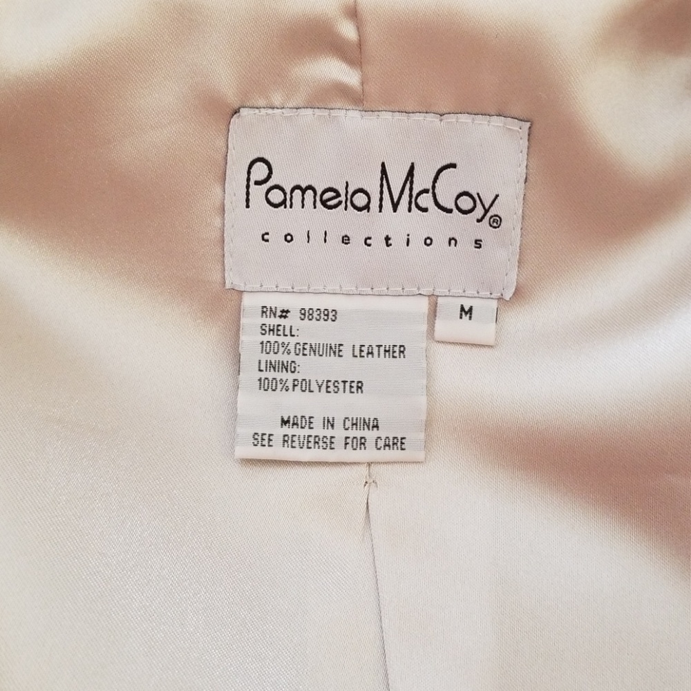 Cream Colored Leather Jacket. - image 7